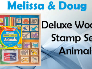 Melissa & Doug Deluxe Wooden Stamp Set: Animals