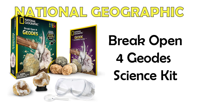 National Geographic Break Open 4 Geodes Science Kit Review